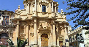 L'église de San Domenico, Noto, Syracuse, Sicile. Auteur et Copyright Marco Ramerini