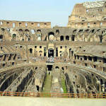 L'intérieur du Colisée, Rome, Latium. Auteur et Copyright Marco Ramerini