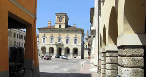 Piazza Ducale, Sabbioneta, Mantoue, Lombardie. Auteur et Copyright Marco Ramerini