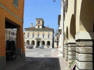 Piazza Ducale, Sabbioneta, Mantova, Lombardia. Autore e Copyright Marco Ramerini