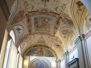 Fresques, Palazzo della Corgna, Città della Pieve, Ombrie. Auteur et Copyright Marco Ramerini.